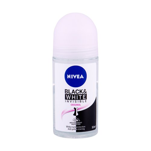 Nivea Invisible For Black & White 48h antiperspirantas Clear – rutulinis antiperspirantasas