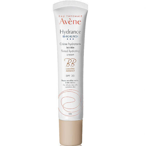 „Avène Hydrance Riche“ tonuotas drėkinamasis kremas su SPF 30 – maitinamasis BB tonizuojantis drėkiklis.