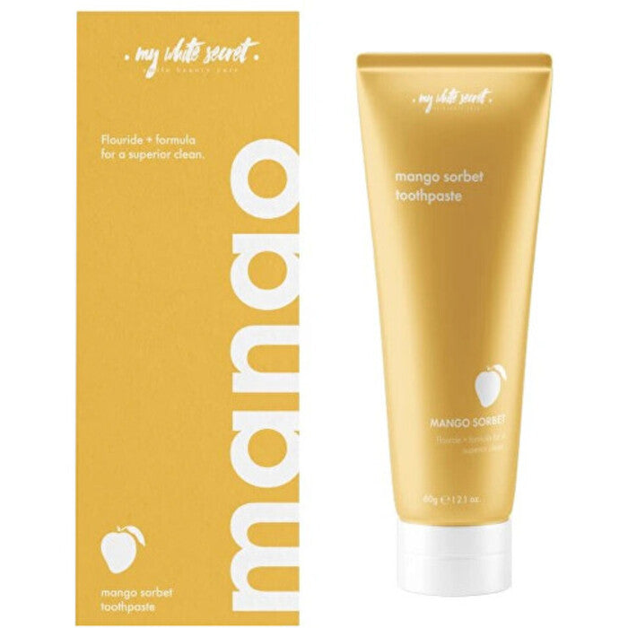 My White Secret mango sorbet toothpaste