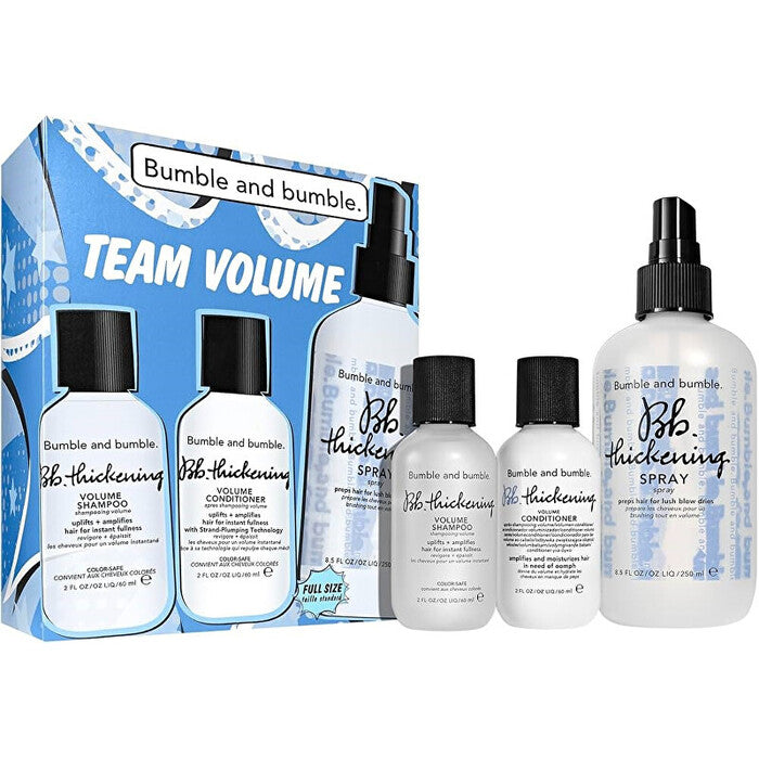 „Bumble ir bumble Team Volume“ šventinis rinkinys – plaukų priežiūros dovanų rinkinys