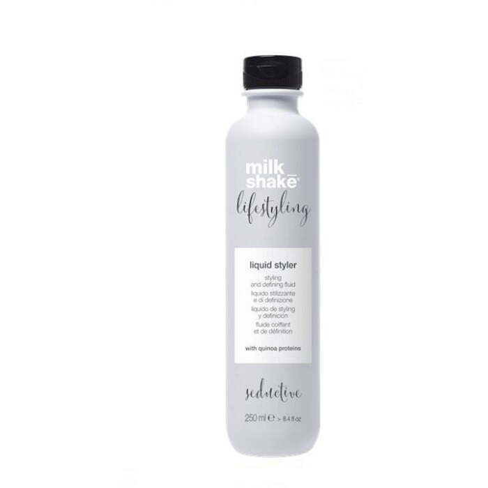 Milk_Shake Lifestyling Liquid Styler is a formation emulsion that gives the hair brightness and shape.
