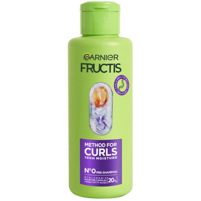 GARNIER Fructis Method For Curls Pre-Šampūnas – drėkinamoji priežiūra prieš šampūną sausiems banguotiems ir garbanotiems plaukams