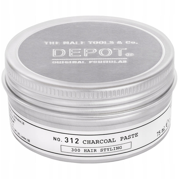 Depot No. 312 Charcoal Paste - Hair paste with medium fixation with charcoal effect