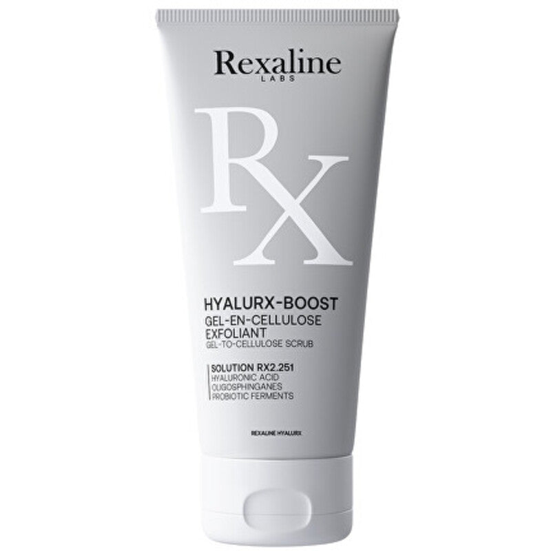 Rexaline Hyalurx-Boost Gel to Cellulose Scrub – gelinis šveitimas su celiulioze