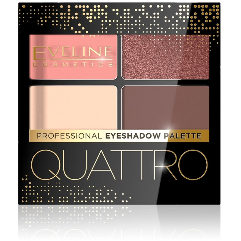 Eveline Cosmetics Quattro Professional akių šešėliai Palette 6 - Akių šešėlių paletė 3,2 g
