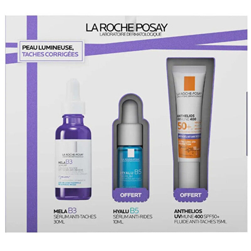 La Roche-Posay „Mela B3 Luminous Skin and Corrected Spots“ serumo rinkinys – odos priežiūros rinkinys