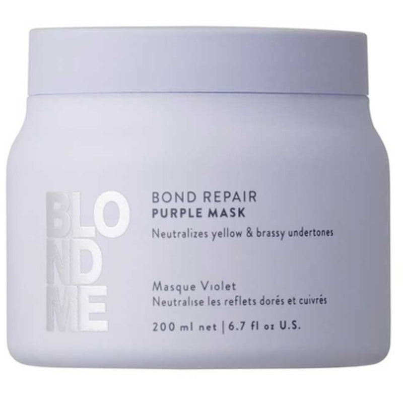 Schwarzkopf Professional „BlondMe Bond Repair Purple Mask“ – neutralizuojanti kaukė šviesiems plaukams