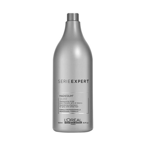 L'Oréal Professionnel Serie Expert Silver - Blizgantis šampūnas, skirtas atkurti ir atkurti žilų plaukų gyvybingumą