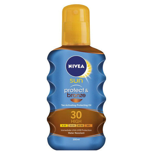 „Nivea Sun Protect & Bronze“ aliejus nuo saulės SPF 30