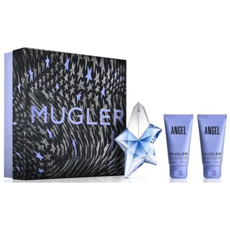 Thierry Mugler Angel dovanų rinkinys EDP 25 ml, dušo gelis Angel 50 ml ir kūno losjonas Angel 50 ml