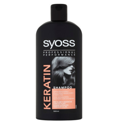 Syoss šampūnas silpniems ir lengvai slenkantiems plaukams Keratin (šampūnas) 500 ml