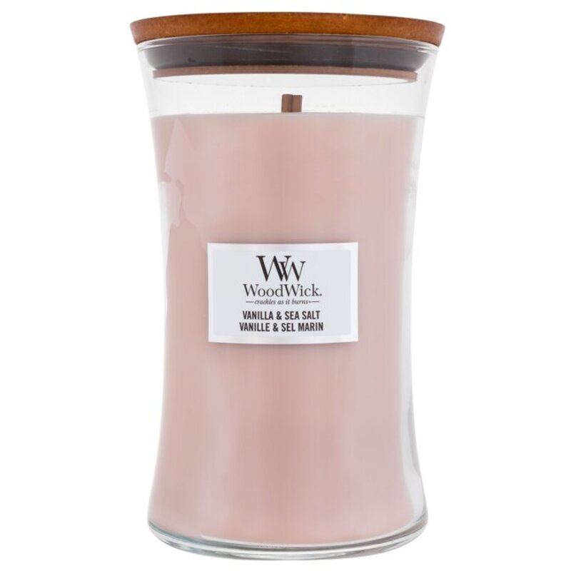 WoodWick Vanilės ir jūros druskos vaza (vanilė ir jūros druska) - kvapni žvakė