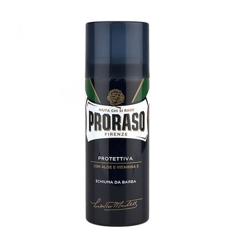 Proraso Blue Shaving Foam – skutimosi putos su alavijais ir vitaminu E.