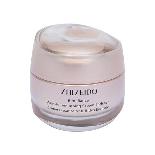 „Shiseido Benefiance Wrinkle Smoothing Cream Enriched“ – dieninis ir naktinis odos kremas.