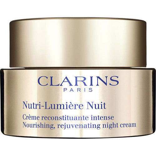 „Clarins Nutri-Lumiére Nuit“ maitinamasis, atjauninantis naktinis kremas – maitinamasis, gaivinantis naktinis kremas.