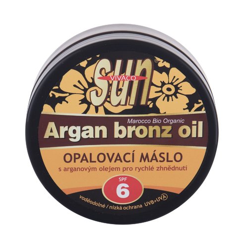 Vivaco „Sun Argan Bronz Oil SPF6“ – įdegio sviestas su argano aliejumi greitam įdegio efektui