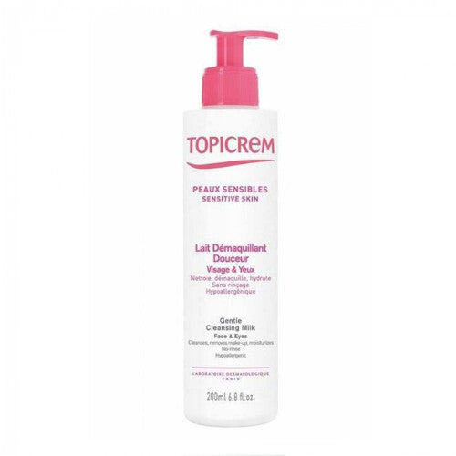 Topicrem Gentle Cleansing Milk (jautriai ir sausai odai) – valomasis losjonas