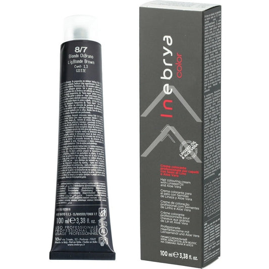 Inebrya „Color CHOCOLATE“ plaukų dažymo kremas (šokoladas) - Profesionalūs plaukų dažai 100 ml