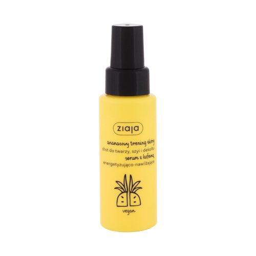 Ziaja Pineapple Caffeine Serum – energijos suteikiantis ir drėkinantis odos serumas