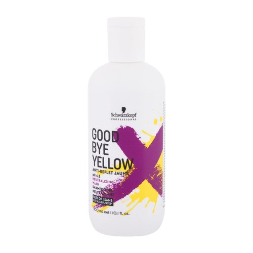 Schwarzkopf Professional Good Bye Yellow neutralizuojantis šampūnas – geltonus tonus neutralizuojantis šampūnas dažytiems ir paryškintiems plaukams