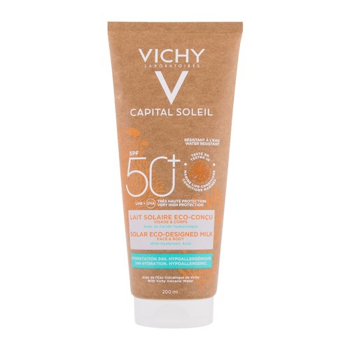 „Vichy Capital Soleil Solar Eco-Designed Milk SPF 50“ – apsauginis kremas nuo saulės kūnui