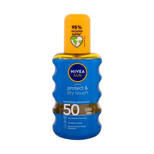 „Nivea Sun Protect & Dry Touch“ nematomas purškiklis nuo saulės SPF50