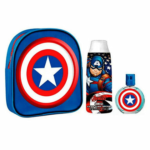 FRAGRANCES FOR CHILDREN Captain America Gift set EDT 50 ml, backpack and shower gel 300 ml
