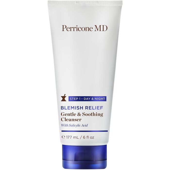 Perricone MD Blemish Relief Gentle & Soothing Cleaner is a gentle, soothing cleansing and makeup cleansing gel.