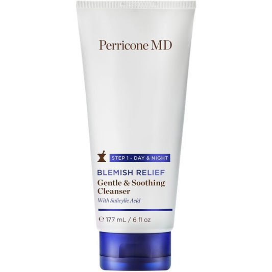 Perricone MD Blemish Relief Gentle & Soothing Cleaner is a gentle, soothing cleansing and makeup cleansing gel.