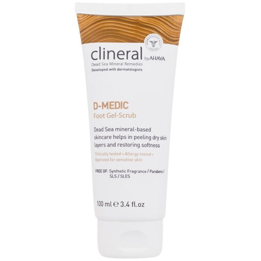 Ahava Clineral D-Medic pėdų gelinis šveitiklis – gelinis pilingas diabetinėms pėdoms