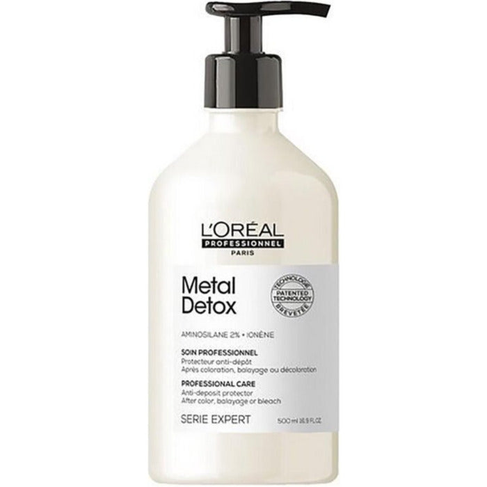 L´Oréal Professionnel „Expert Metal Detox Professional Care“ apsauginė priemonė nuo metalo dalelių nusėdimo – apsauga nuo jų kaupimosi.