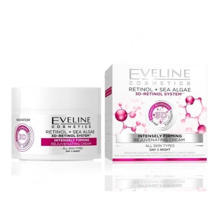 Eveline Cosmetics 3D Retinol System Intensely Firming Rejuvenating Cream – Atjauninantis odos kremas kasdieniniam naudojimui