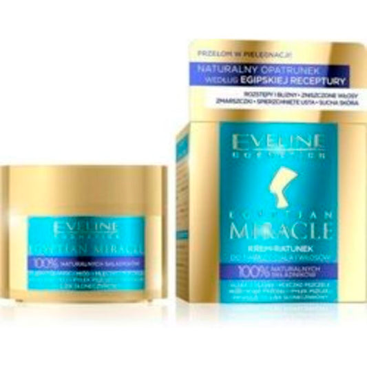 Eveline Cosmetics Egyptian Miracle Natural Rescue Body Cream 7in1 – maitinamasis kremas visų tipų odai