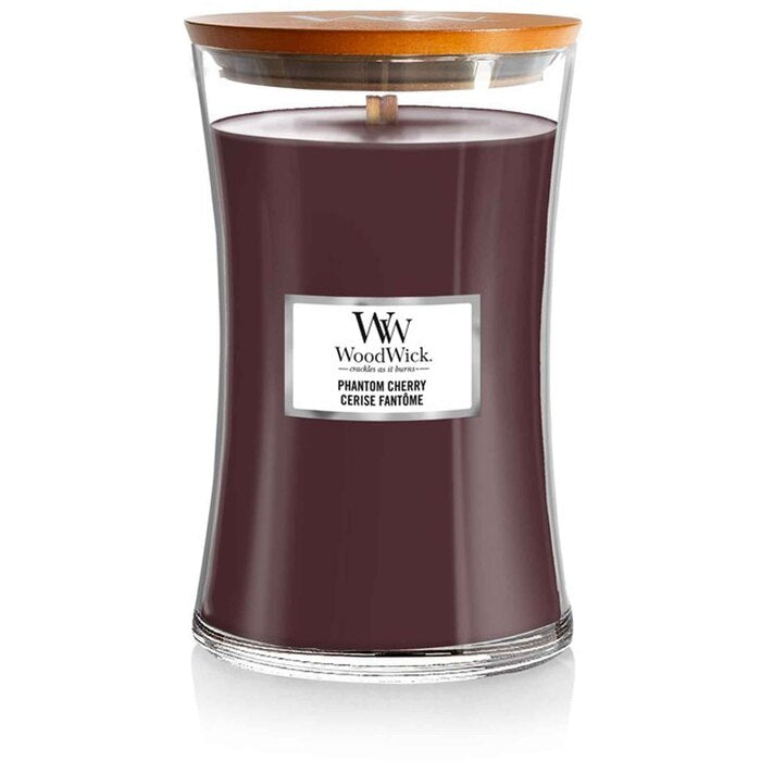WoodWick Phantom cherry vase