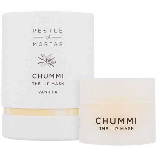 „Pestle & Mortar Chummi The Lip Mask Vanilla“ – maitinamoji, drėkinamoji ir atkuriamoji lūpų kaukė.