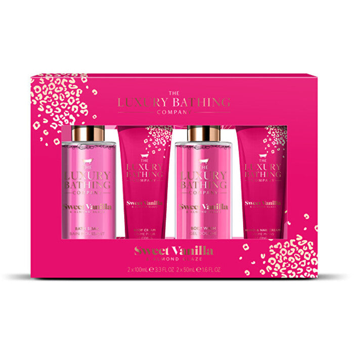 „Grace Cole“ kūno rinkinys (vanilės ir migdolų) – 4 vnt. kūno priežiūros dovanų rinkinys