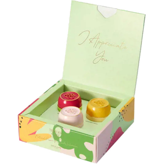 Oriflame stebuklingų puodelių rinkinys su pasifloru, arbūzu ir originalu