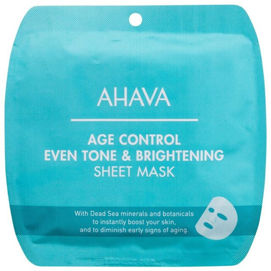 Ahava Age Control Even Tone & Brightening sheet mask a brightening and irrigating sheet mask