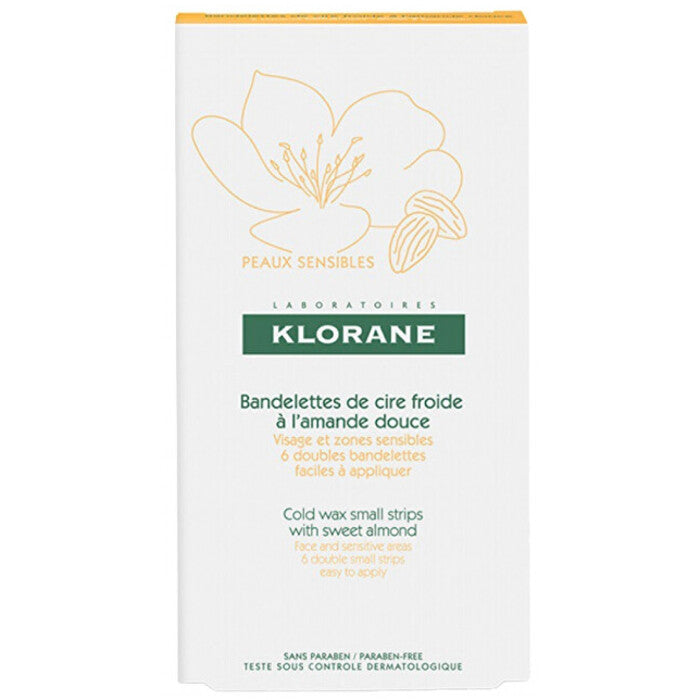 Klorane šalto vaško juostelės veidui (6 vnt.)