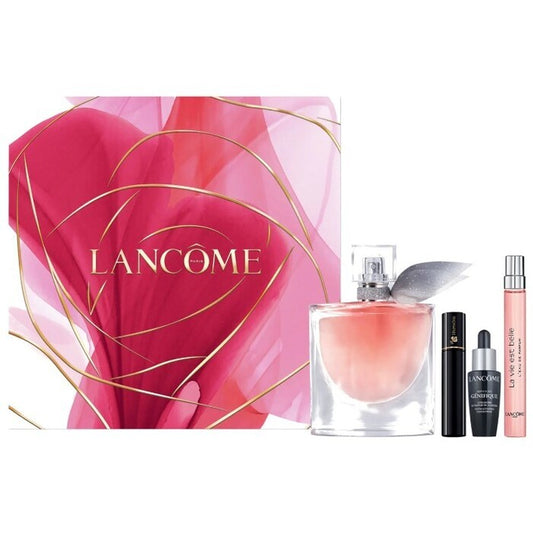 Lancome La Vie Est Belle dovanų rinkinys EDP 50ml, Serum 10ml, blakstienų tušas 2ml ir Mini EDP 10ml