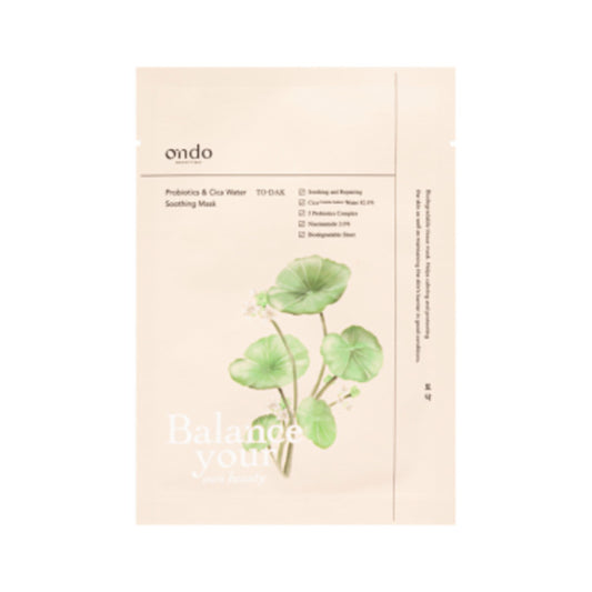 Ondo Beauty 36.5 TO-DAK Probiotikų ir Cica vandens raminamoji kaukė - Odos kaukė