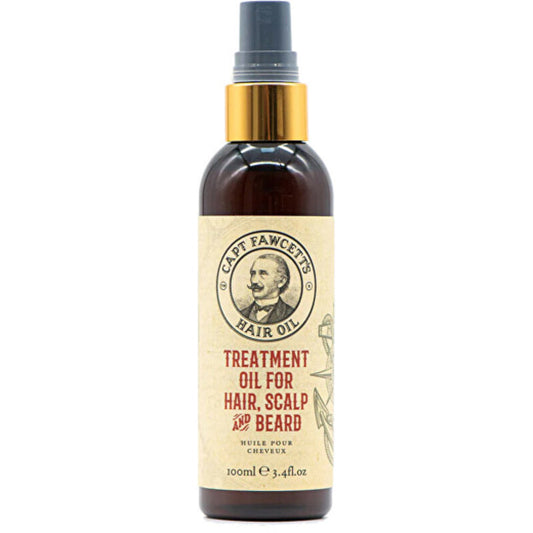 Captain Fawcett plaukų, galvos odos ir barzdos aliejus – maitinamasis aliejus plaukams, galvos odai ir barzdai