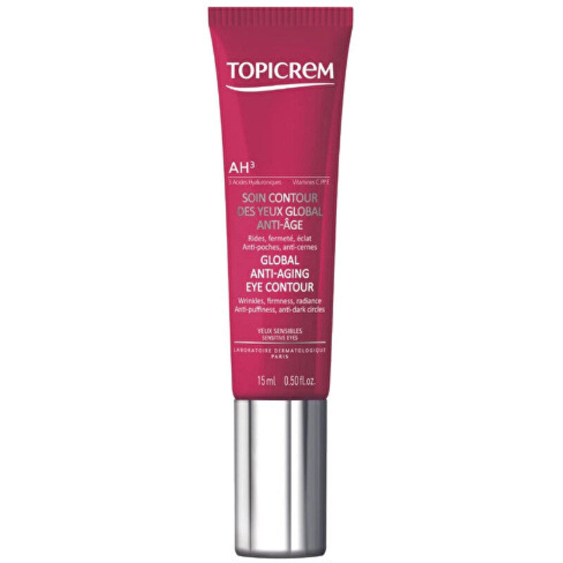 Topicrem AH3 Global Anti-Aging Eye Contour – Paakių kremas nuo raukšlių