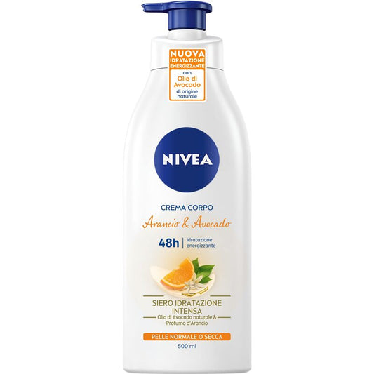 Nivea Orange Flower & Avocado Body Milk – Drėkinamasis kūno pienas