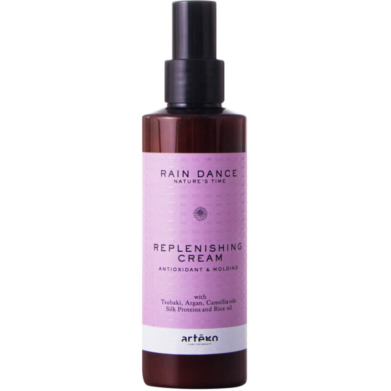 Artgo Rain Dance Replenishing Cream is a formulation cream that protects hair from heat and moisture.