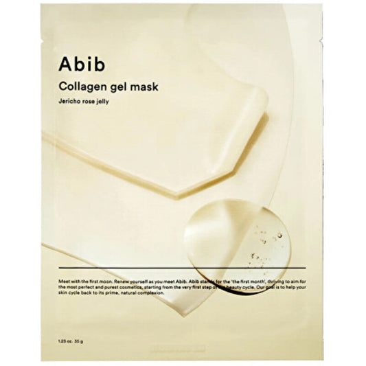 „Abib Jericho Rose Jelly“ kolageno gelio kaukė (4 vnt.) – stangrinamoji lakštinė kaukė su kolagenu ir keramidais