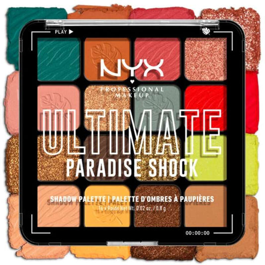 Nyx Ultimate Shadow Palette Paradise Shock – akių šešėliai 16 x 0,8 g
