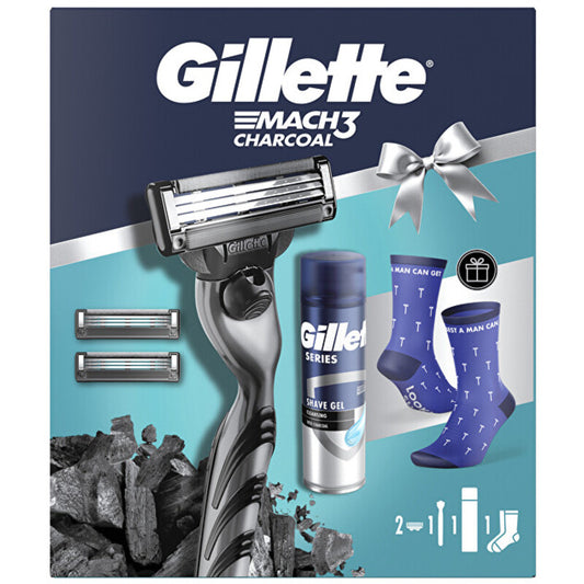 Gillette Mach3 anglies rinkinys su kojinėmis – dovanų rinkinys
