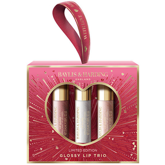 Baylis & Harding Midnight Cherry Lūpų Blizgesys Trio – lūpų blizgesio dovanų rinkinys