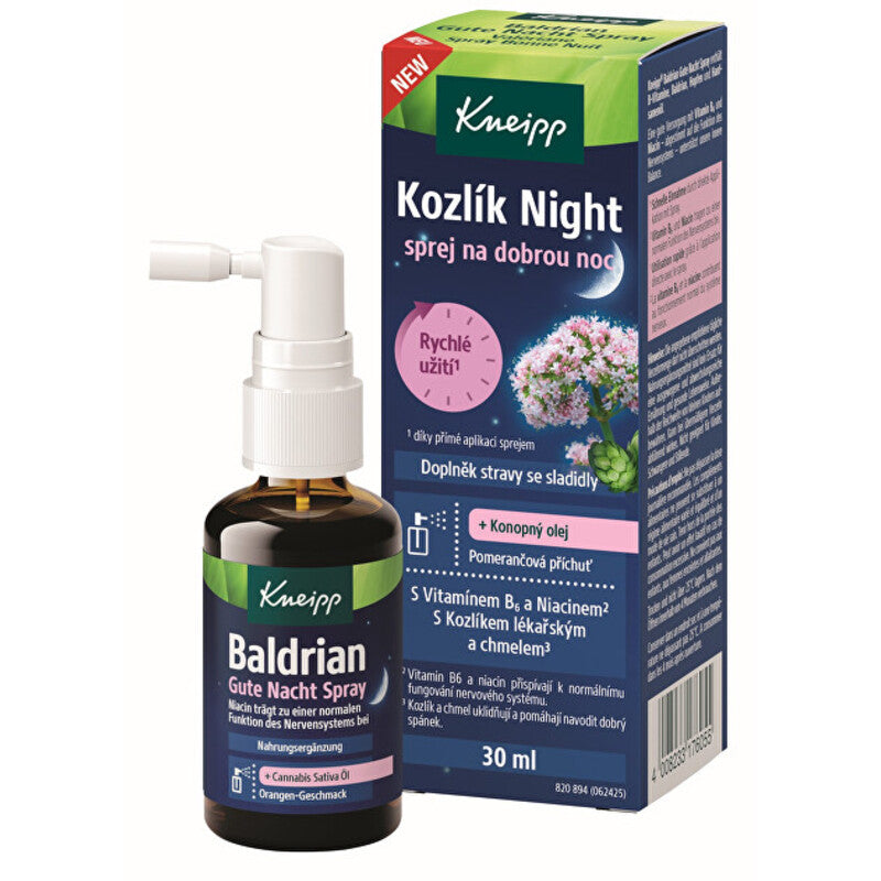 „Kneipp Kozlík Night Spray“ – purškiklis „Labanakt“.